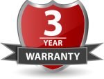 3 years Dahua product warranty