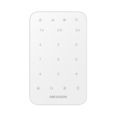 series wireless keypad can connect to AX PRO for alarm control and operation. It can also notice alarm by indicator and buzzer