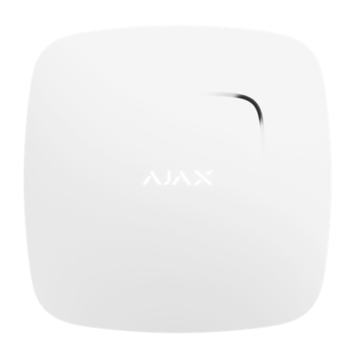 Wireless fire detector with temperature sensor