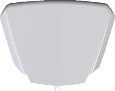 External sounder lid Robust polycarbonate plastics protect against varying weather conditions.