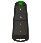 Pyronix KEYFOB-Two way wireless keyfob, Simple and easy way to arm and disarm your system, 4 Buttons & 8 Functions,Rolling code high security encryption.