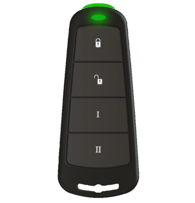 Pyronix KEYFOB-Two way wireless keyfob, Simple and easy way to arm and disarm your system, 4 Buttons & 8 Functions,Rolling code high security encryption.