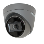 Hikvision DS-2CE78U1T-IT3F/GREY 8MP fixed lens turret camera 8MP high resolution (4K) 4 in 1, can be used as TVI, CVI, AHD or Analogue camera 2.8mm fixed lens True day/night OSD menu Smart IR EXIR 2.0 technology Up to 60m IR distance IP67 weatherproof Up the Coax telemetry 105dB digital wide dynamic range 12V DC