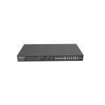 16-Port 10/100Mbps with 2-Port Gigabit Rackmount PoE switch Unmanaged switch, which is visible on Ruijie Cloud APP Large buffer for smooth data transmission Intelligent PoE management High network reliability High-quality design Adaptation to various scenarios