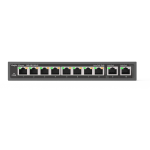 8 x 10/100Mbps PoE/PoE+ Ports (110W) and 2xGE Uplink Ports, Unmanaged Desktop Steel Case Switch Home Office, Retails, Cafe, Villa, Surveillance etc