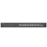 24-Port 10/100 Mbps with 2-Port Gigabit + 1 Combo SFP Uplink Port Rackmount PoE Switch