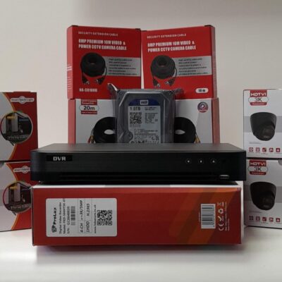 3K 6MP HD 4 x Camera Kit 2way-Talk Dual illumination